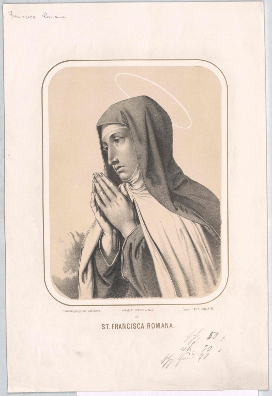 Santa Francesca Romana da Artist Unknown