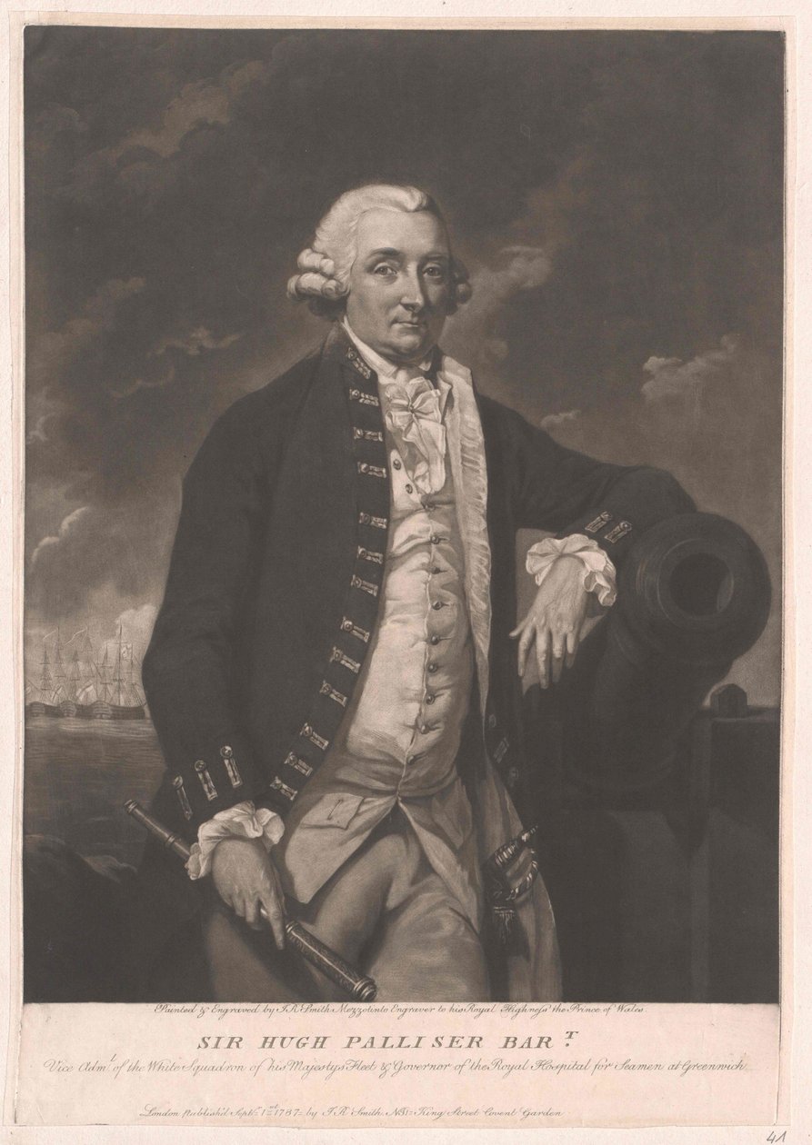 Sir Hugh 1° baronetto Palliser da Artist Unknown