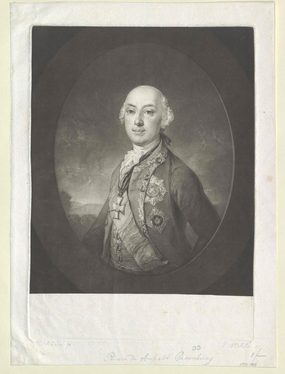 Vittorio Amedeo principe Anhalt-Bernburg-Schaumburg-Hoym da Artist Unknown