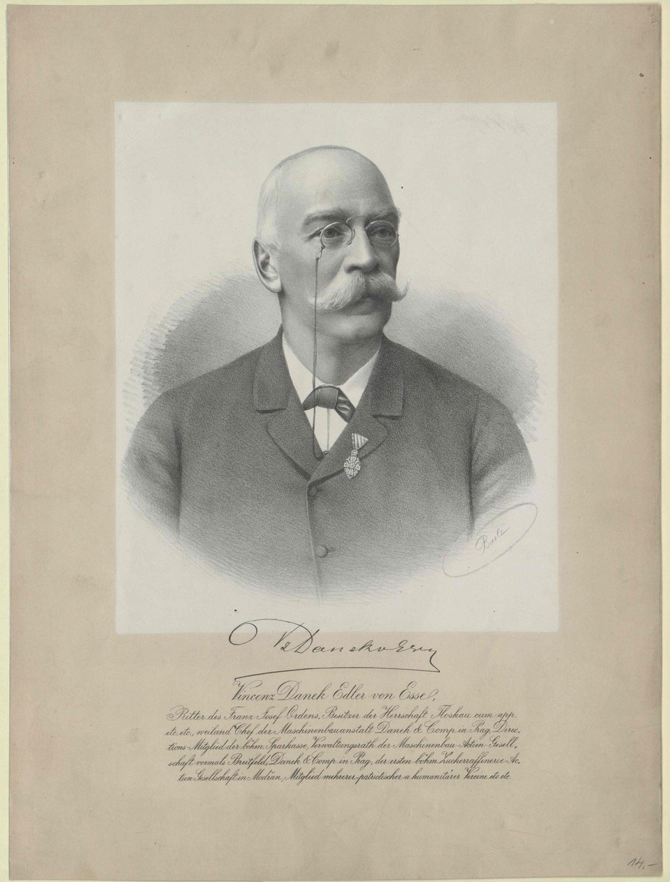 Vincent von Danek-Esse (stampa) da Artist Unknown