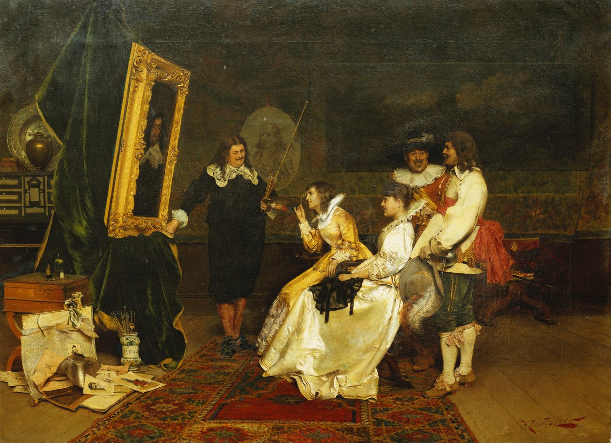 Nello studio da Arturo Ricci
