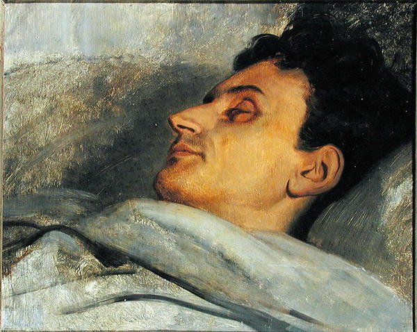 Armand Carrel (1800-36) sul letto di morte, 1836 da Ary Scheffer