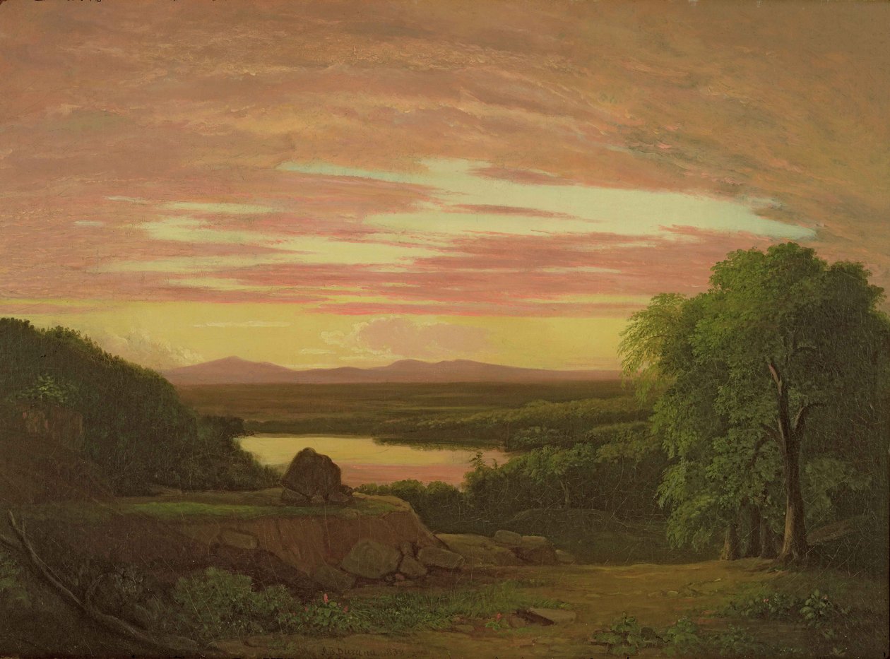 Paesaggio, Tramonto, 1838 da Asher Brown Durand