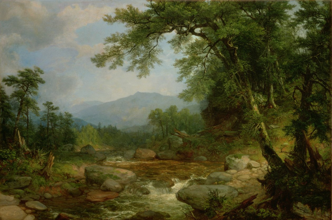 Monument Mountain, Berkshires, 1855-60 da Asher Brown Durand