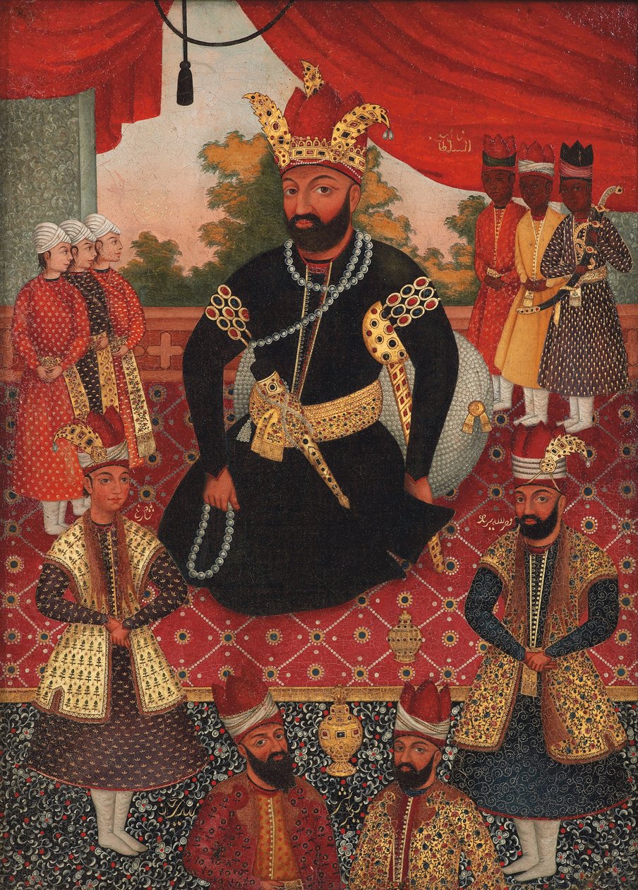 Nadir Shah Afshar e la sua corte da Asian School