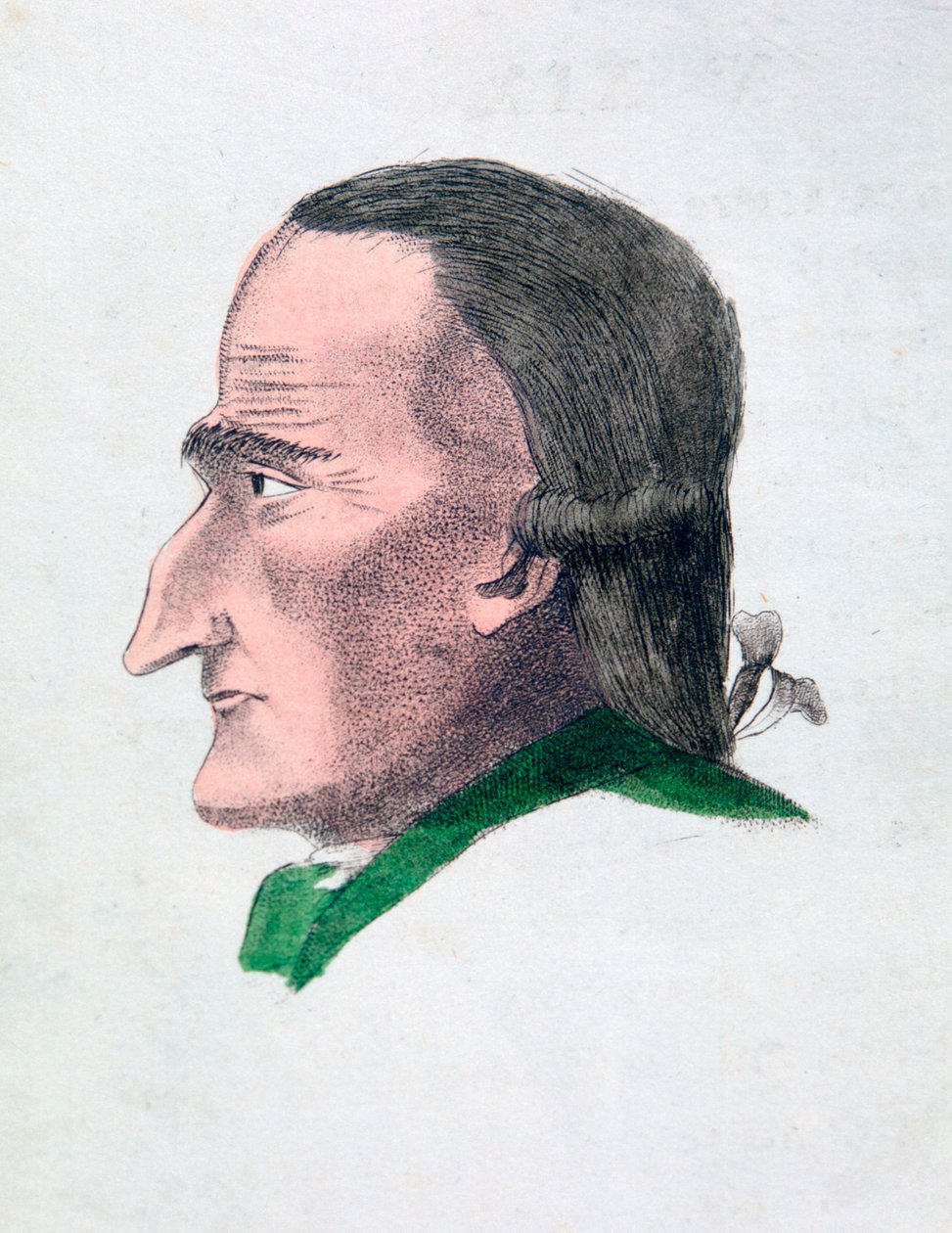 Le caratteristiche facciali di un avaro, 1808 da Athanasius Kircher