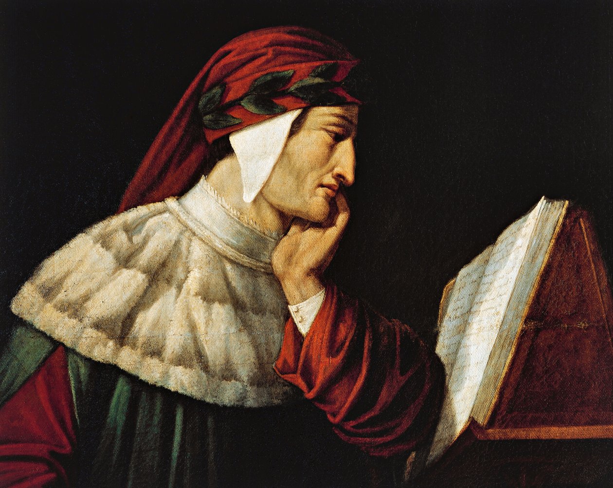 Ritratto di Dante Alighieri da Attilio Roncaldier