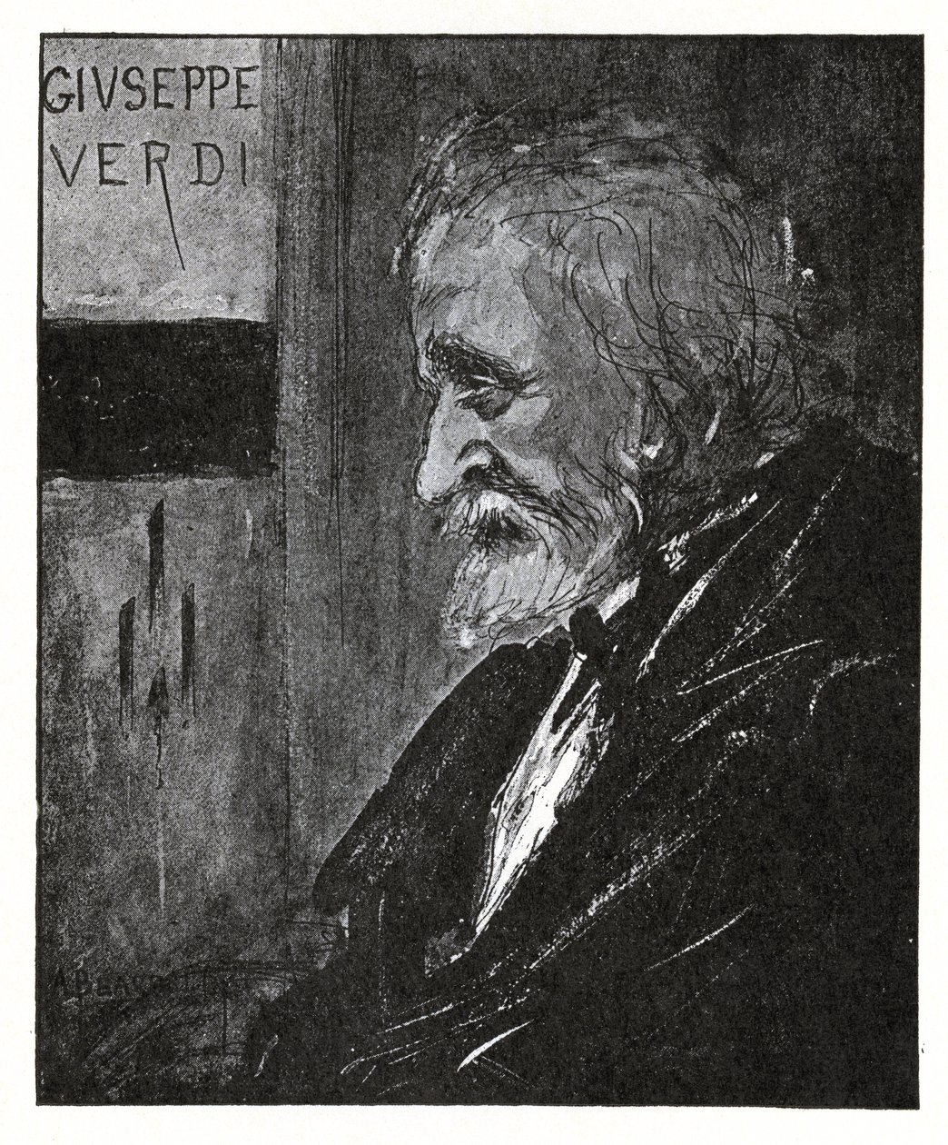 Giuseppe Verdi da Aubrey Beardsley