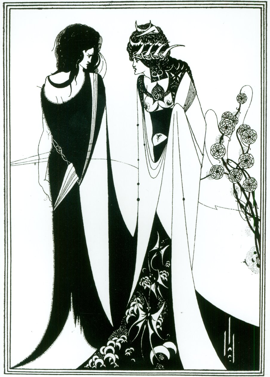 Salomè con sua madre, Erodiade da Aubrey Beardsley
