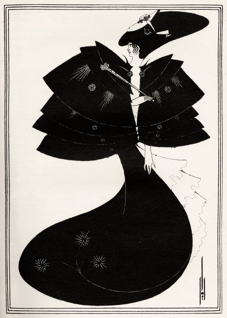Il mantello nero da Aubrey Beardsley