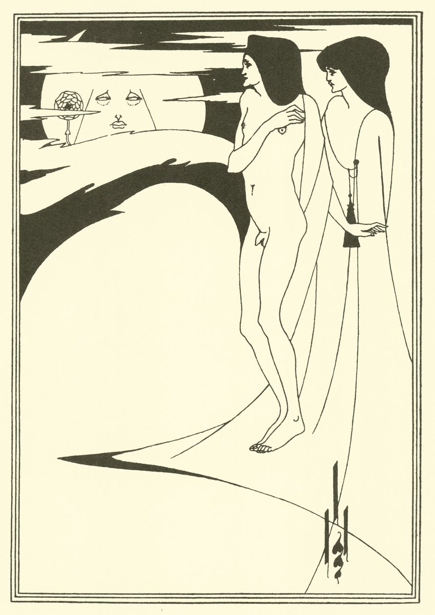 La donna nella luna da Aubrey Beardsley