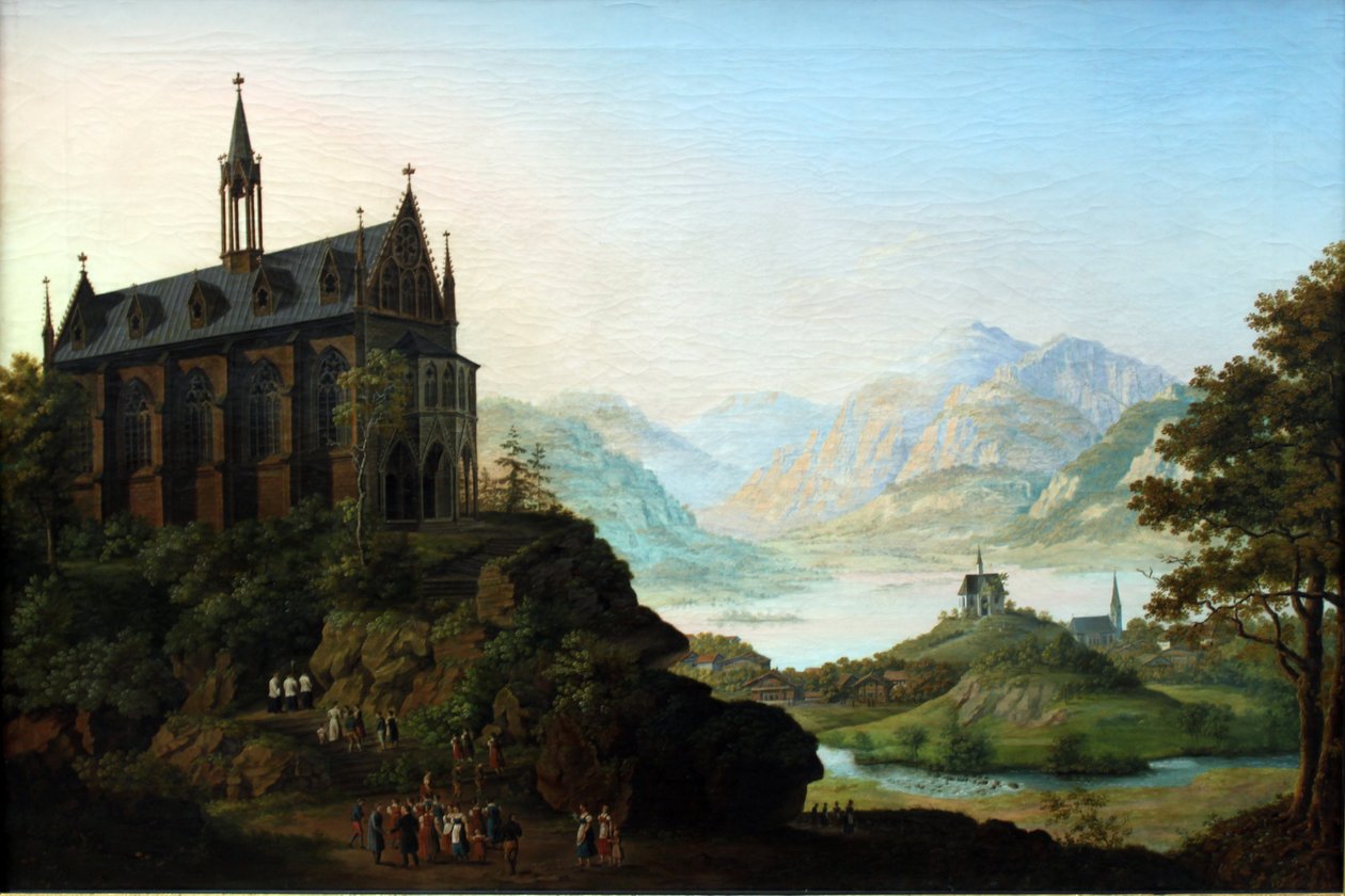Paesaggio montano da August Ahlborn