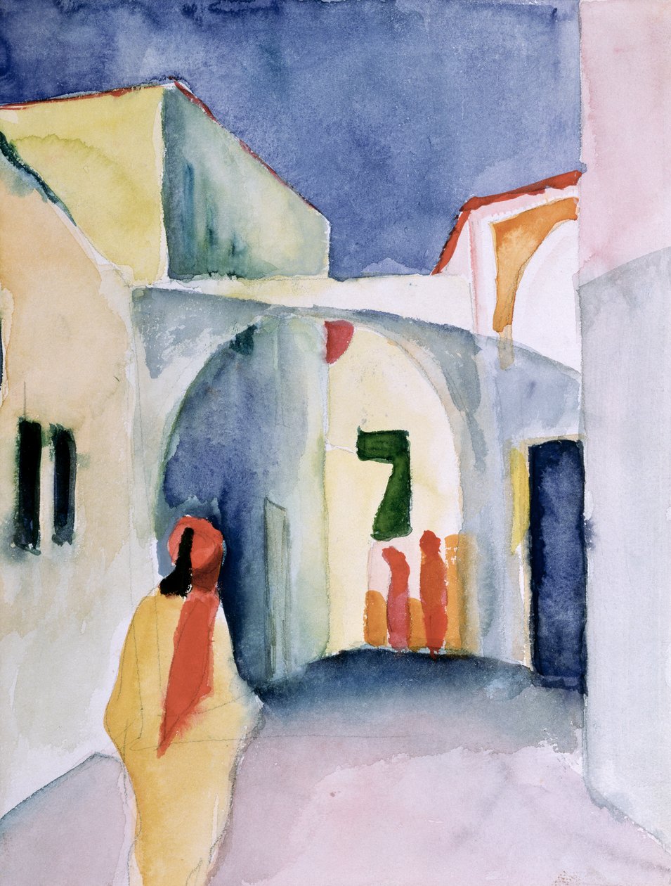 Uno sguardo in un vicolo da August Macke