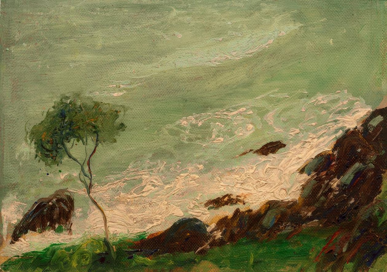 Albero sul mare vicino a Rapallo da August Macke