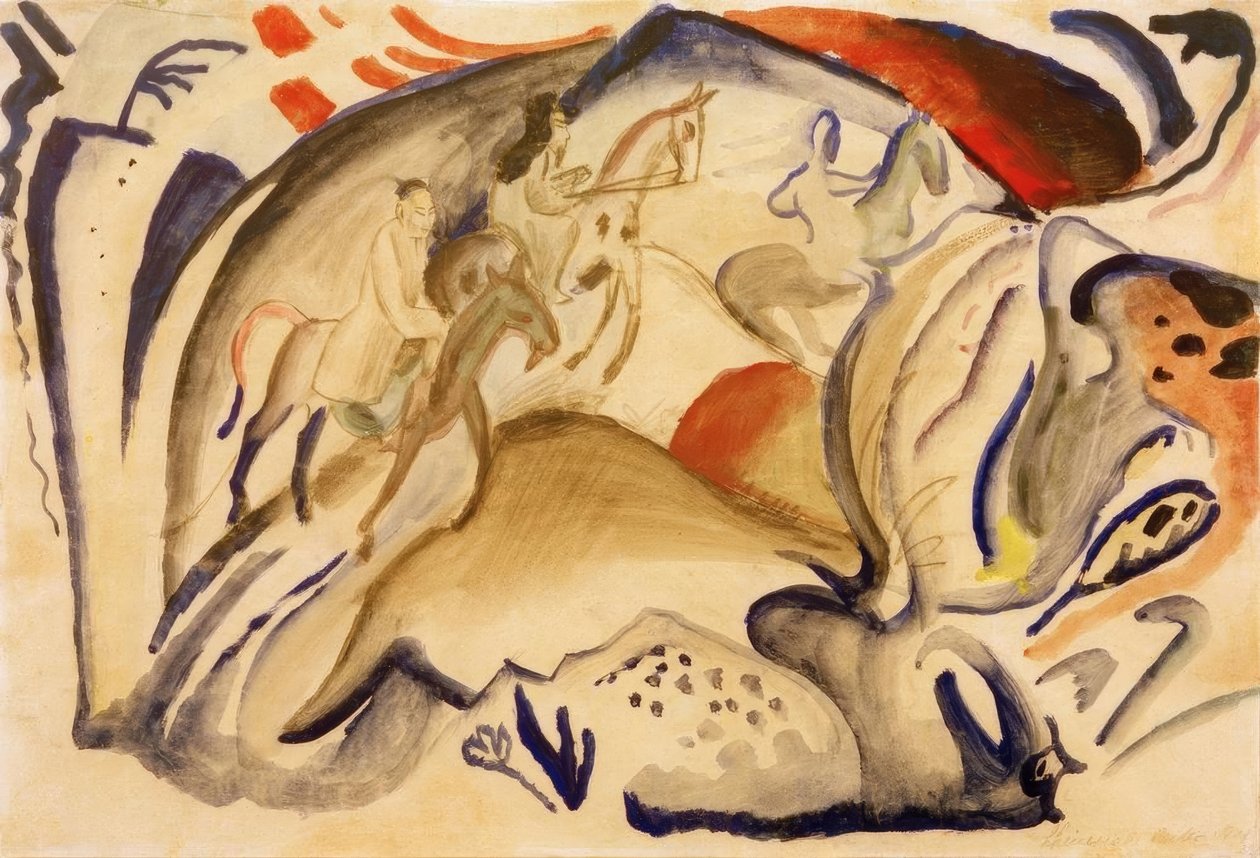 Cavalieri cinesi da August Macke