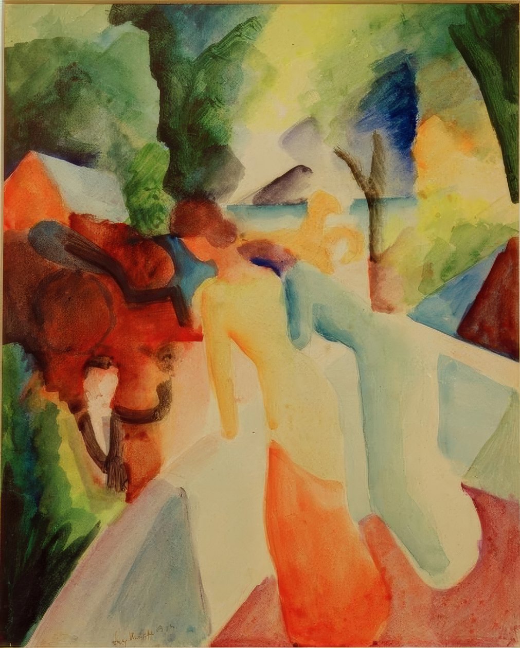 Saluto dal balcone da August Macke