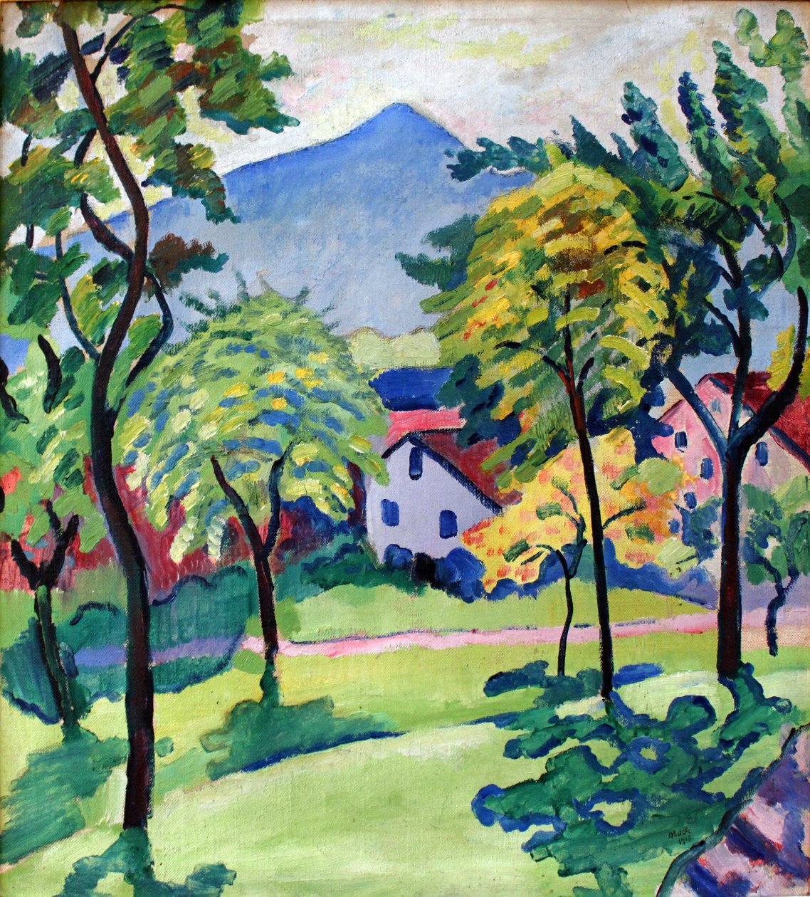 Paesaggio di Tegernsee da August Macke