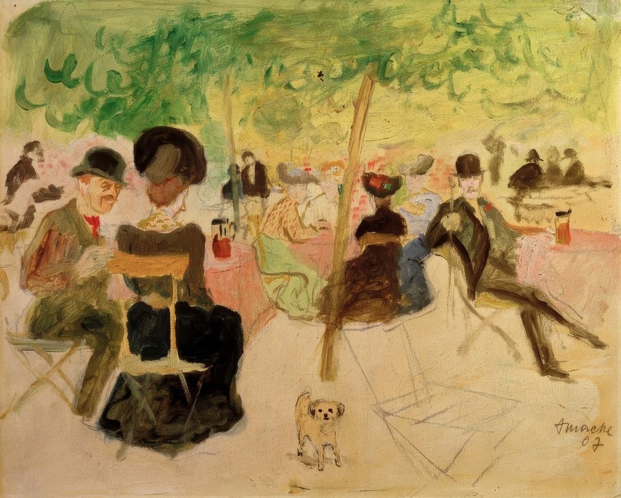 Giardino della locanda da August Macke