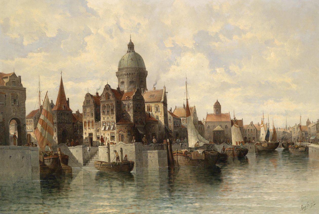 Veduta di Amsterdam da August von Siegen