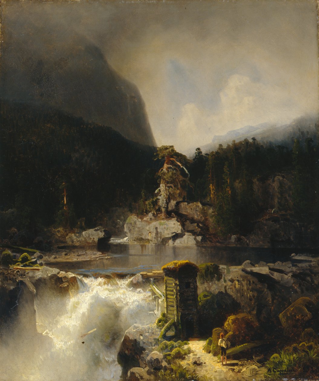 Møllefossen da August Cappelen