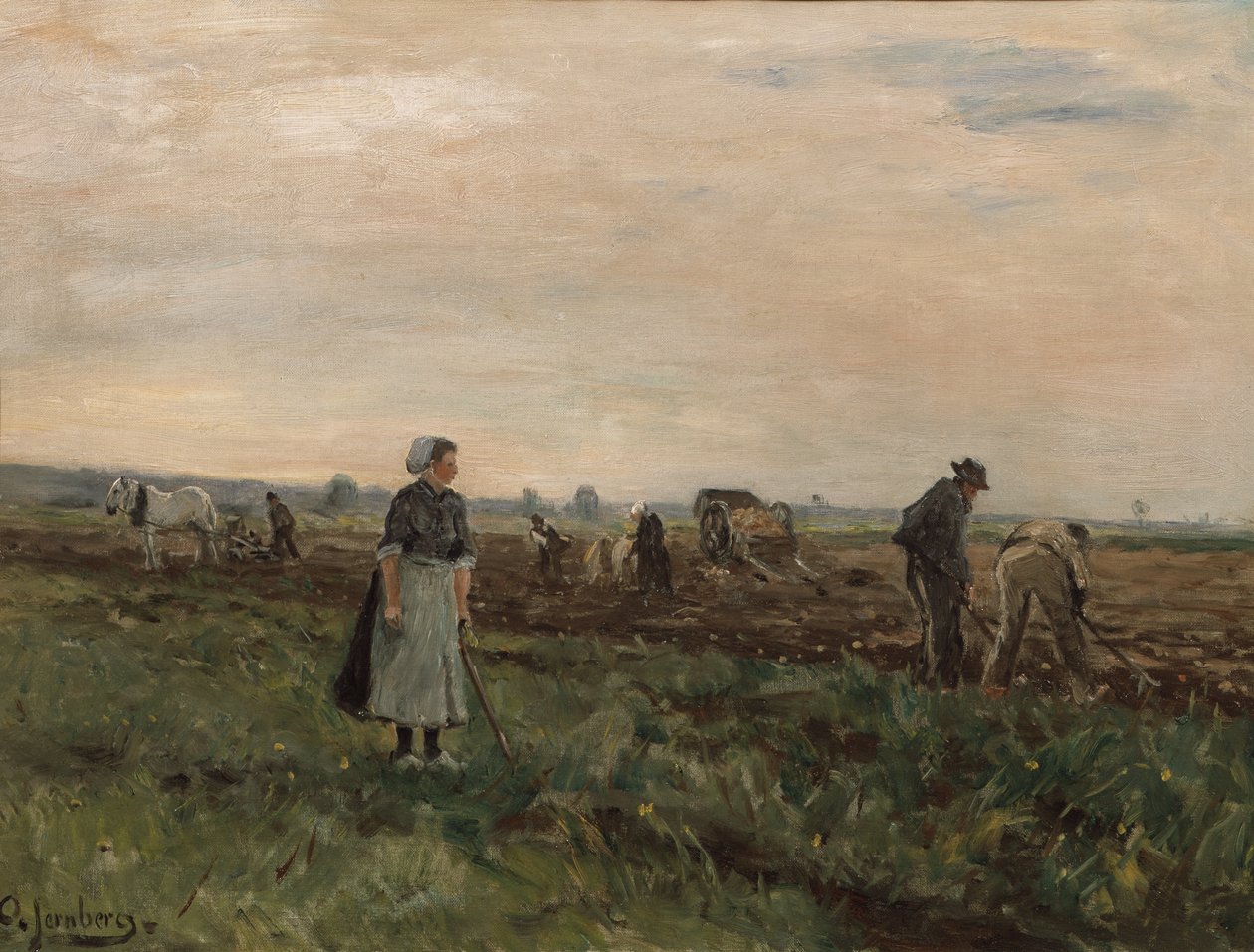 Lavoratori sul campo (pittura) da August Jernberg