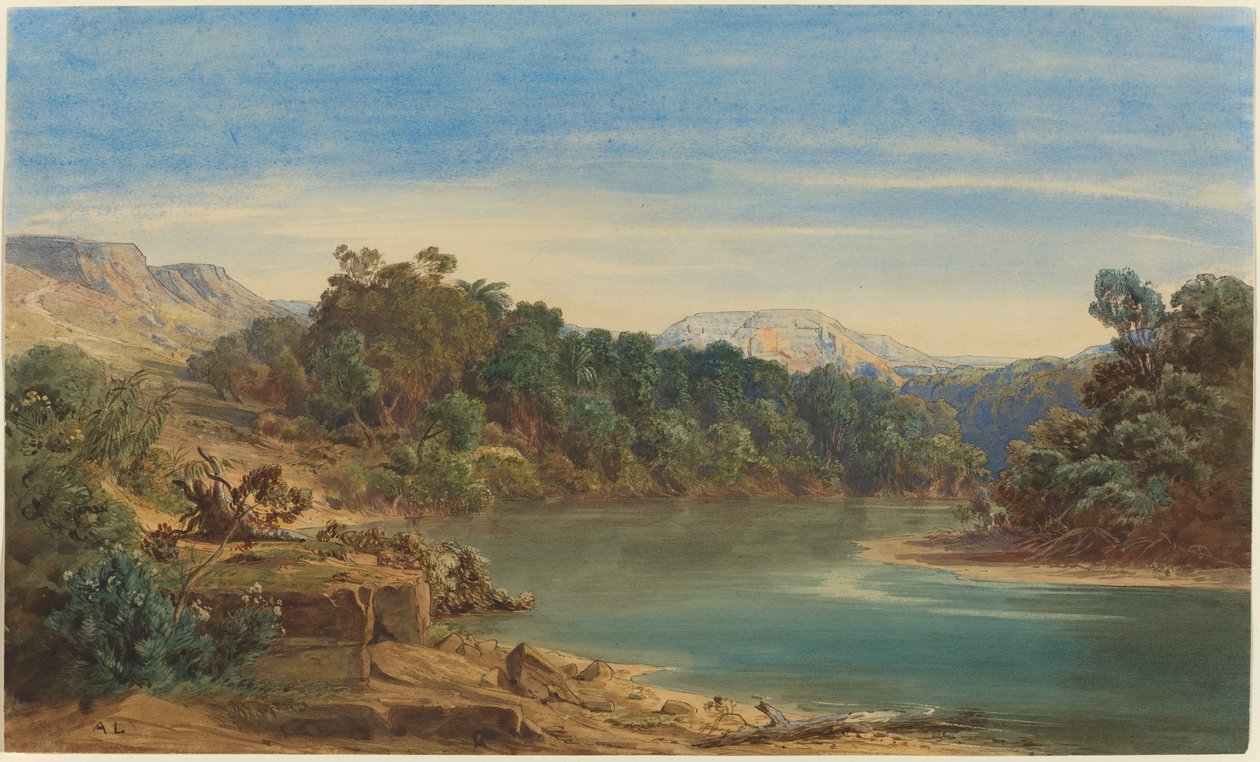 Lungo il Fiume Giordano (recto) da August Löffler