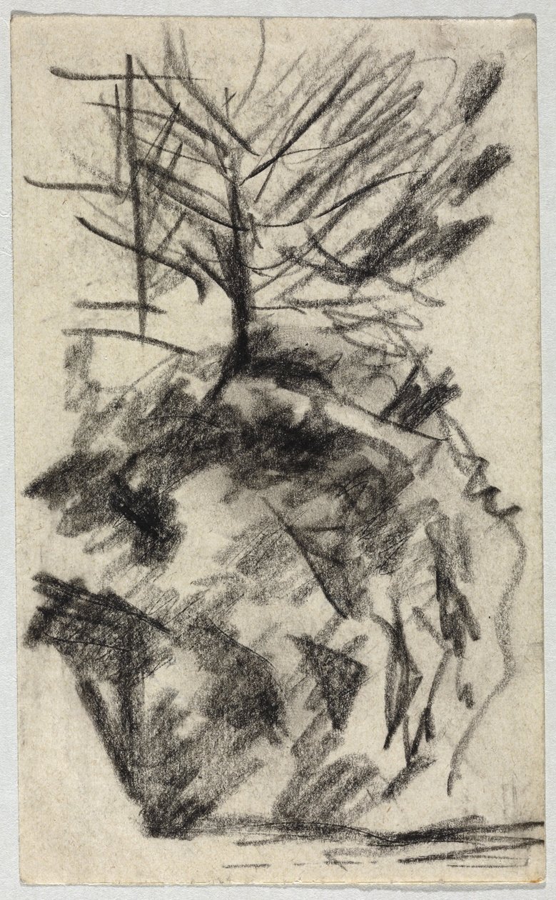 Albero sul pendio da August Macke