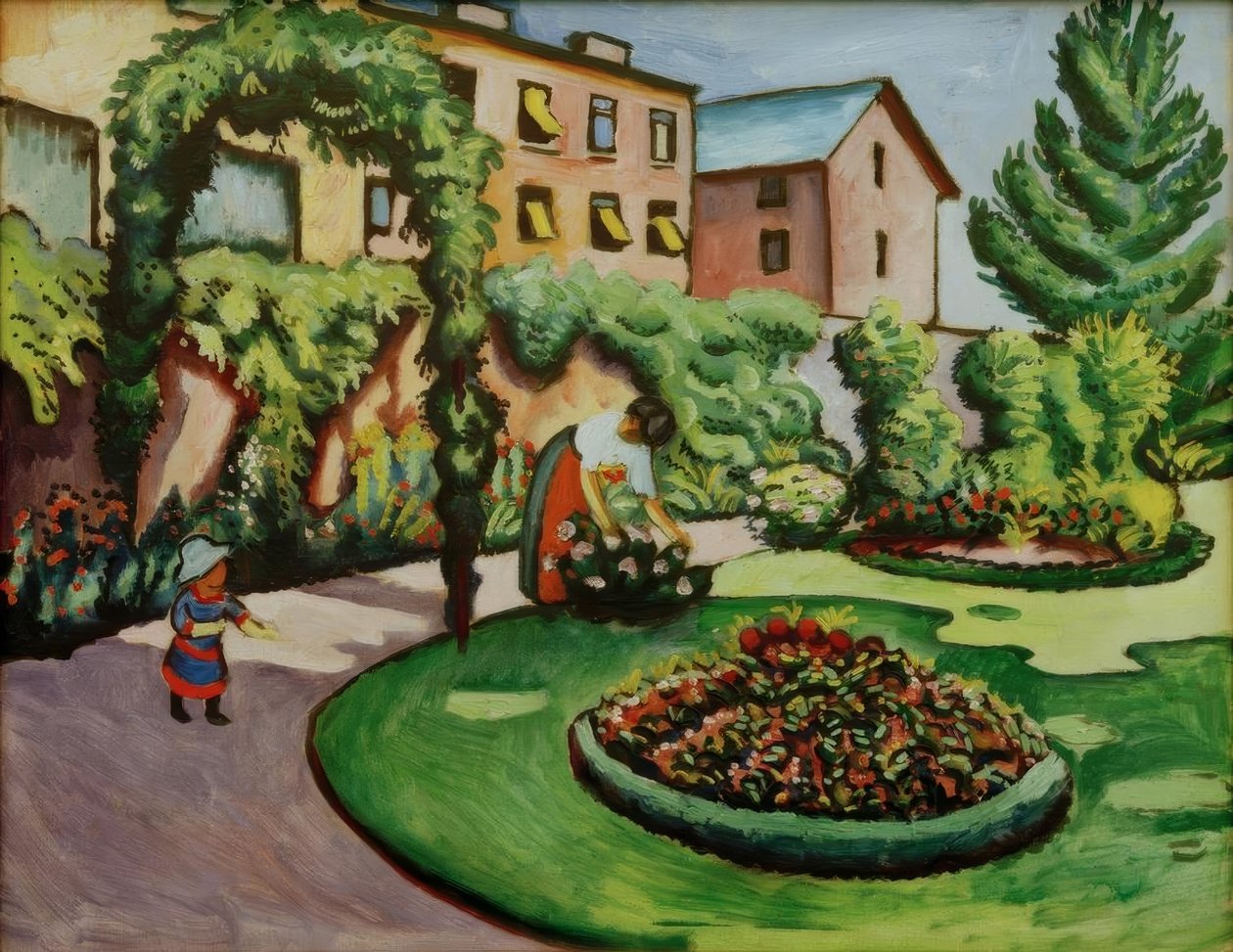 Il giardino di Macke a Bonn da August Macke