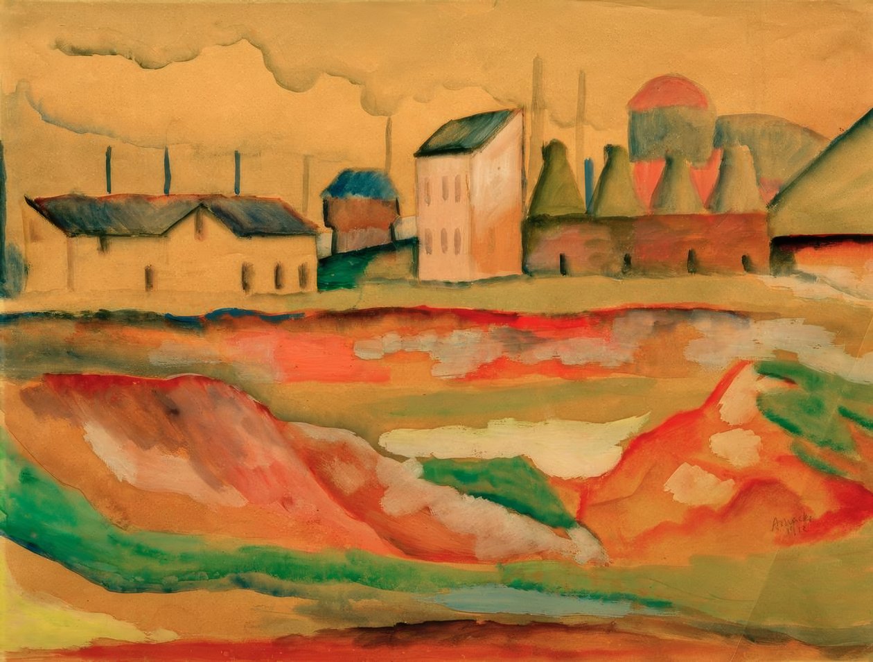 Fabbrica (fornace) da August Macke