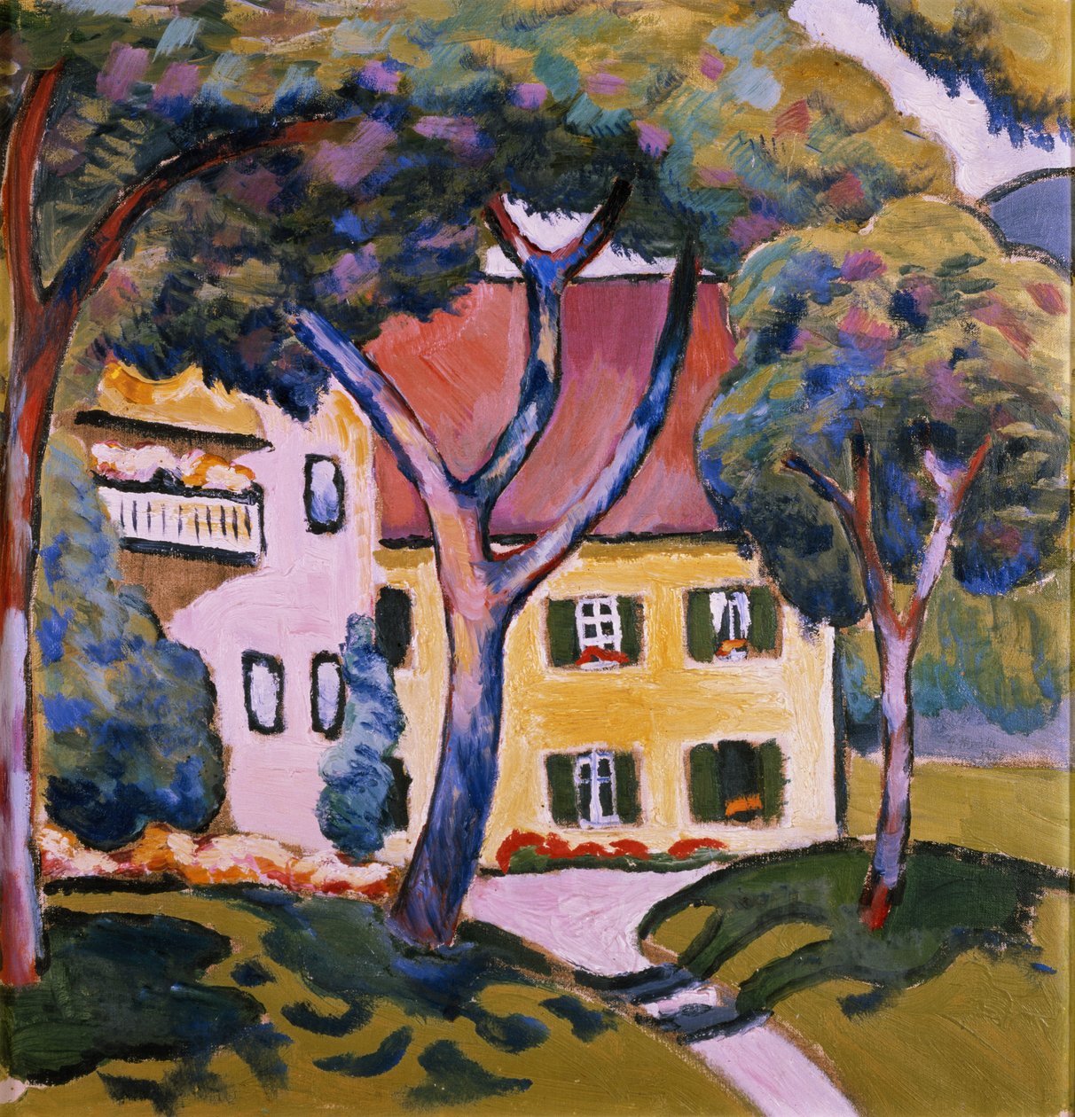 Casa in un paesaggio da August Macke