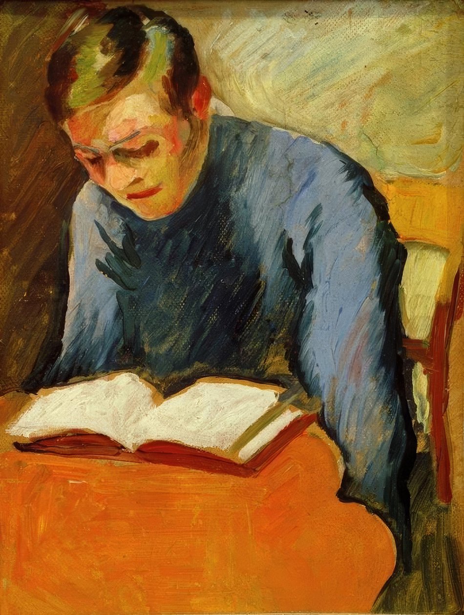 Ritratto di Helmuth Macke da August Macke