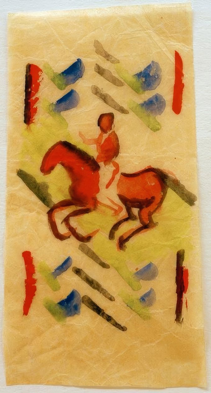 Cavaliere rosso da August Macke