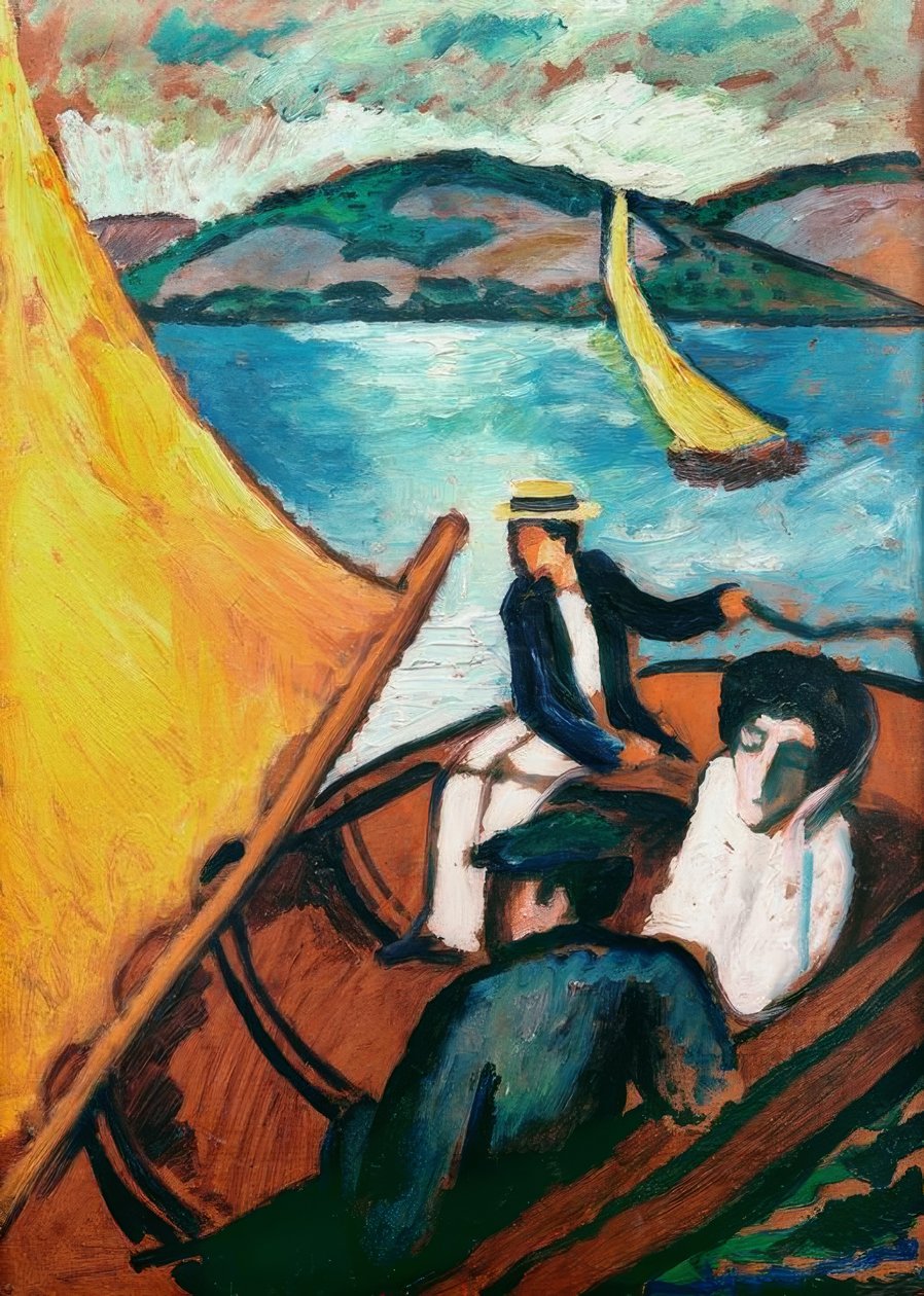 Barca a vela, Tegernsee da August Macke