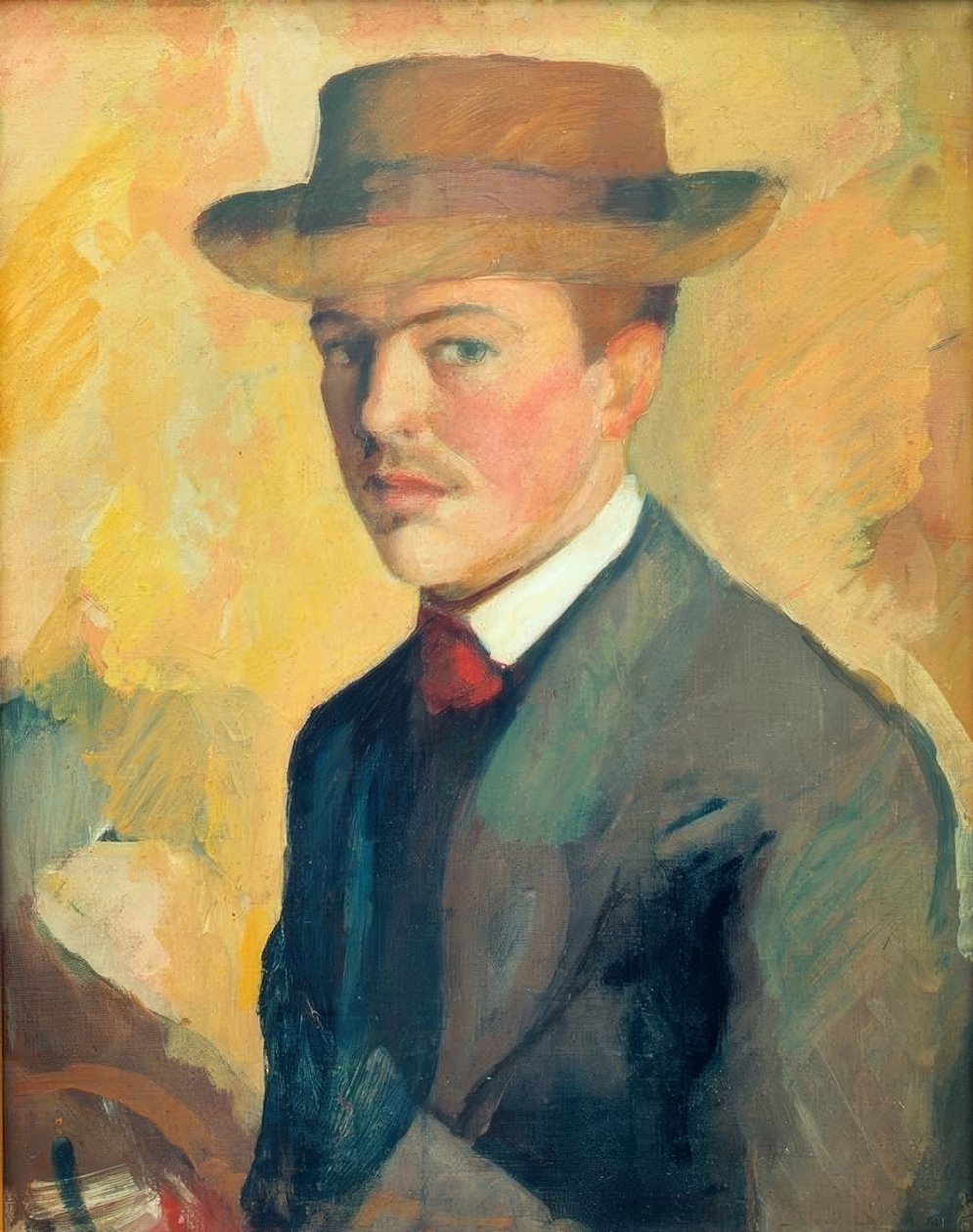 Autoritratto con cappello da August Macke