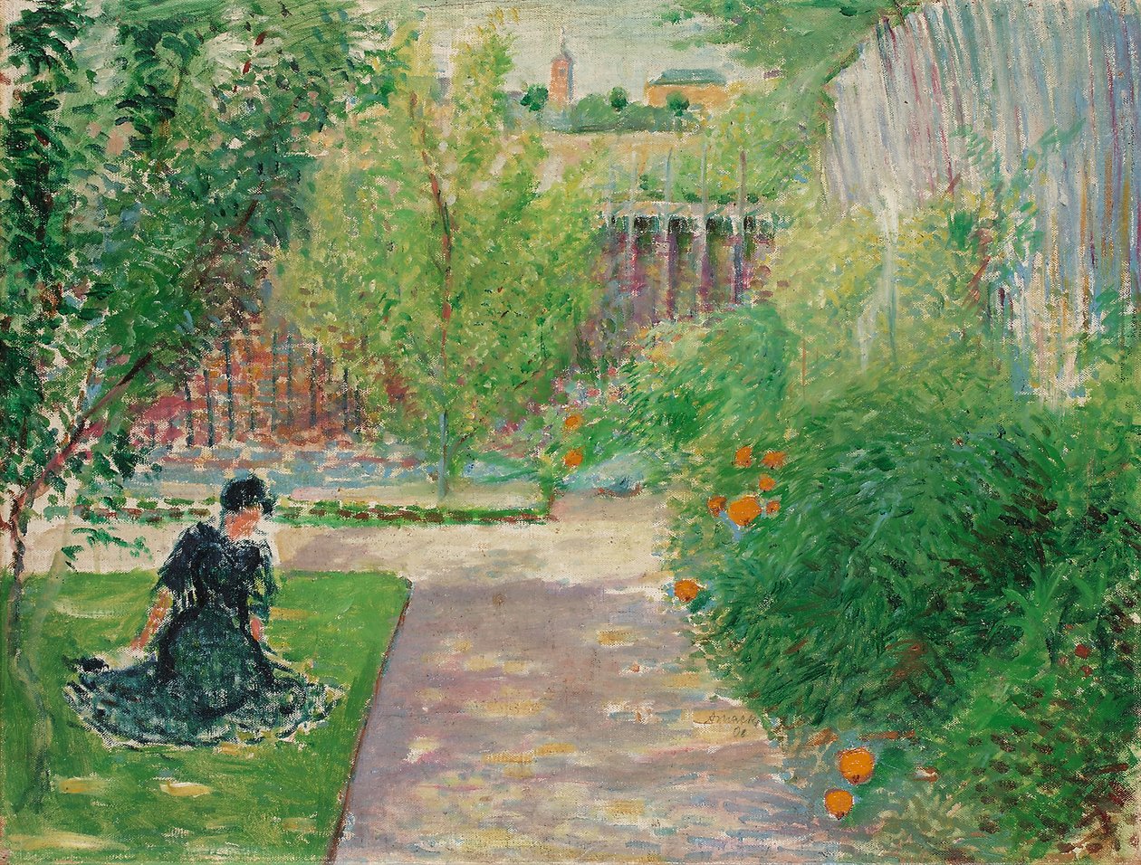 Giardino soleggiato da August Macke