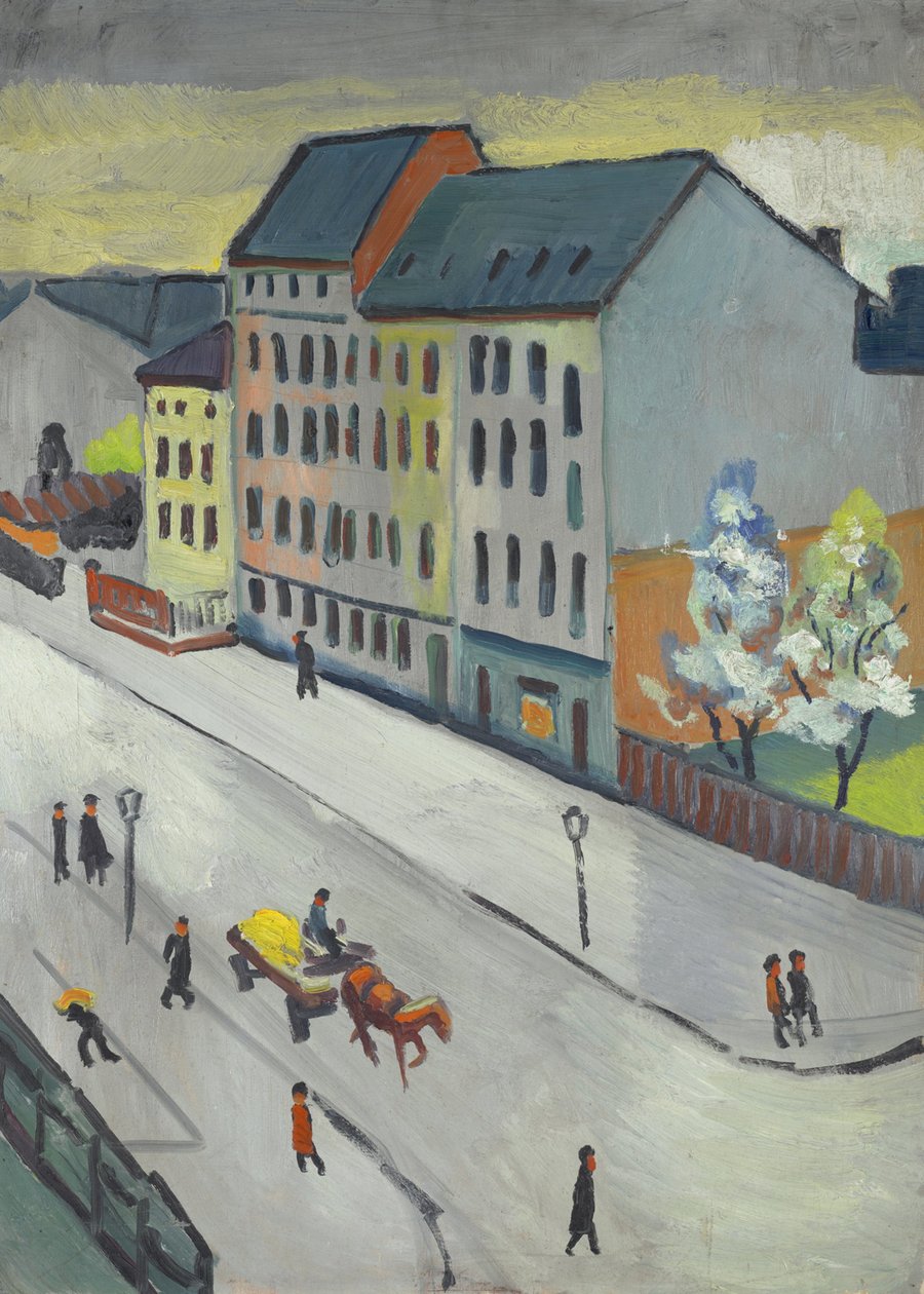 La nostra strada in grigio da August Macke