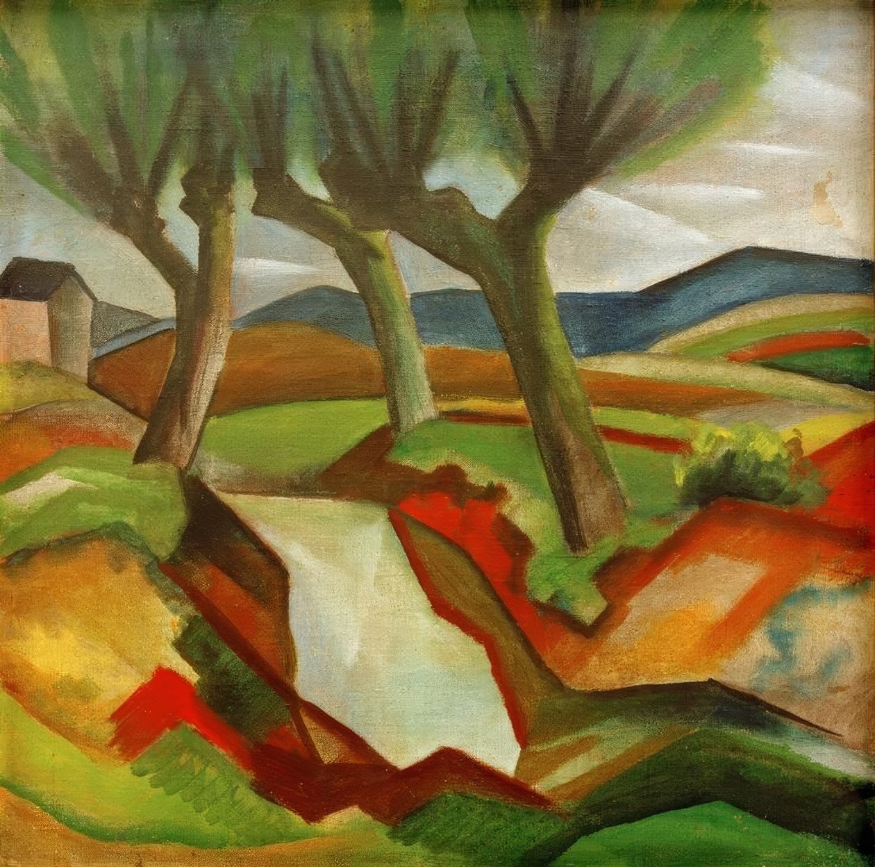 Salici sul ruscello da August Macke