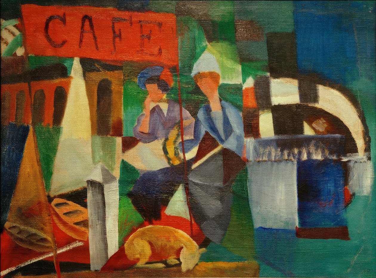 Due donne al caffè da August Macke