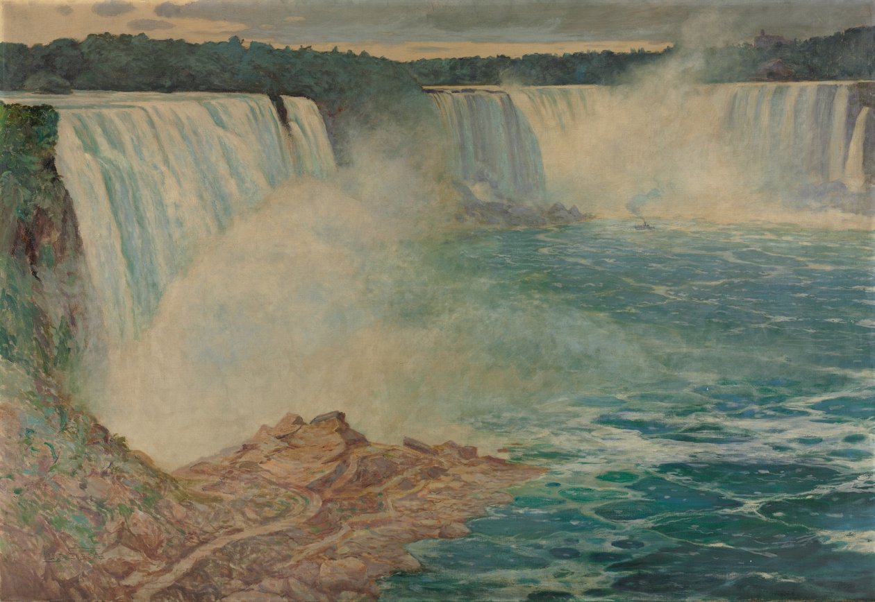 Cascate del Niagara, c. 1906-1909 da August Satra