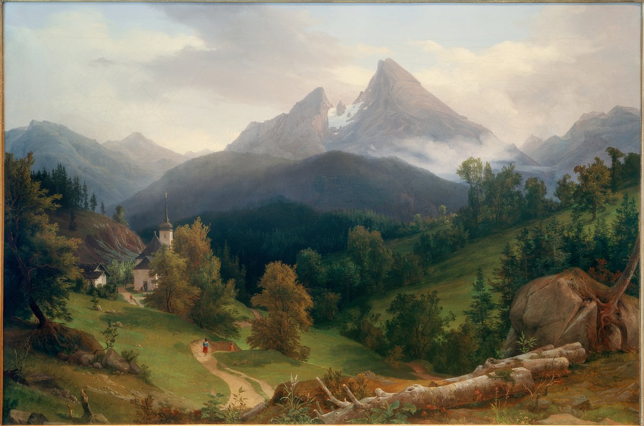 Paesaggio con Watzmann da August Wilhelm Julius Ahlborn