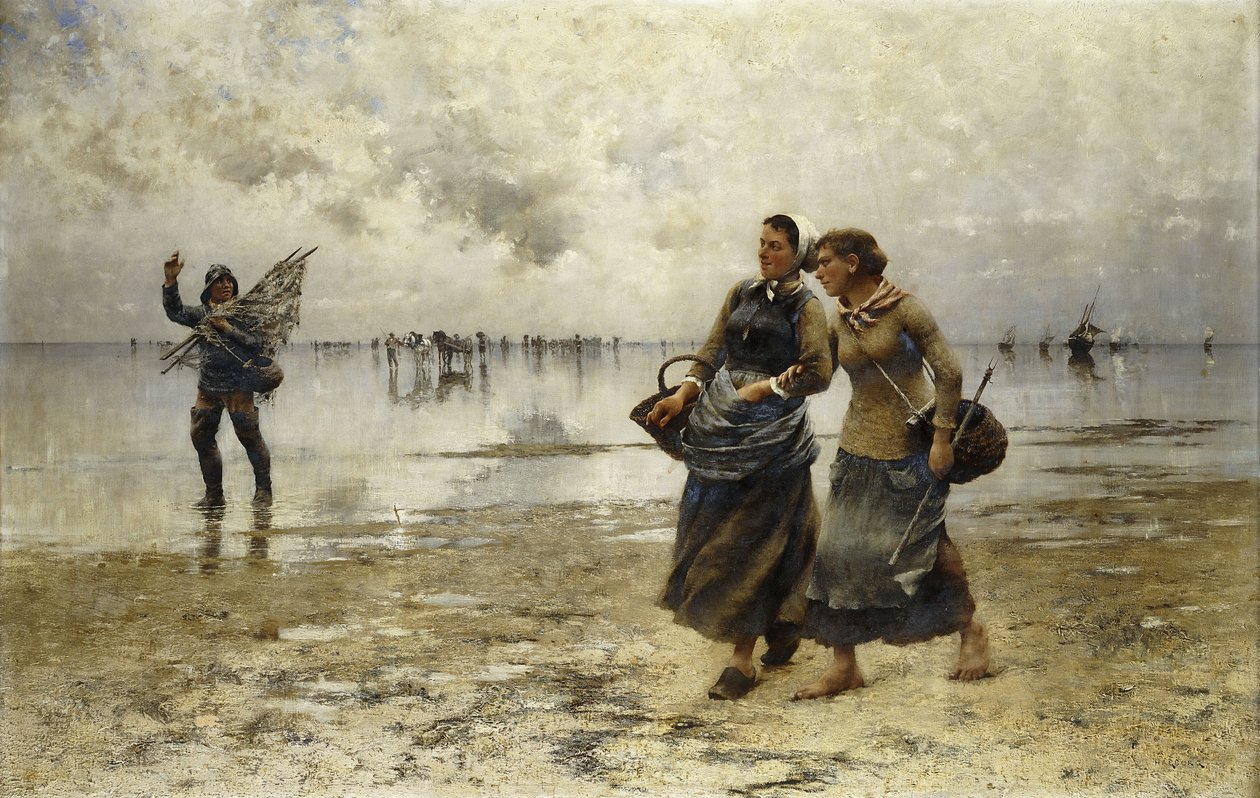 Bassa marea da August Wilhelm Nikolaus Hagborg