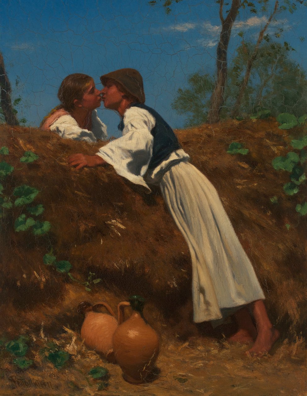 Il bacio II da August von Pettenkofen