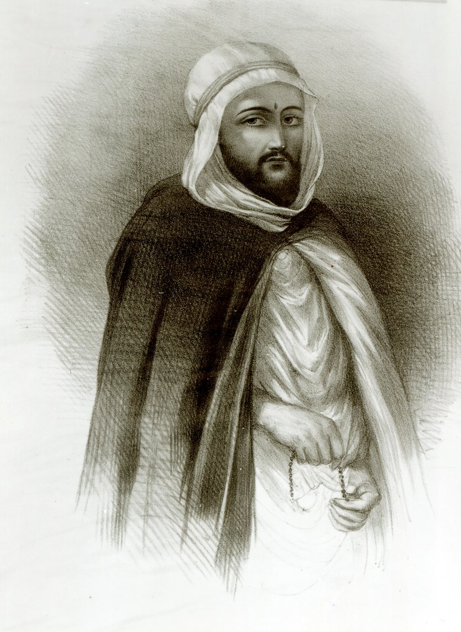 Ritratto di Abd El-Kader da Auguste Bry