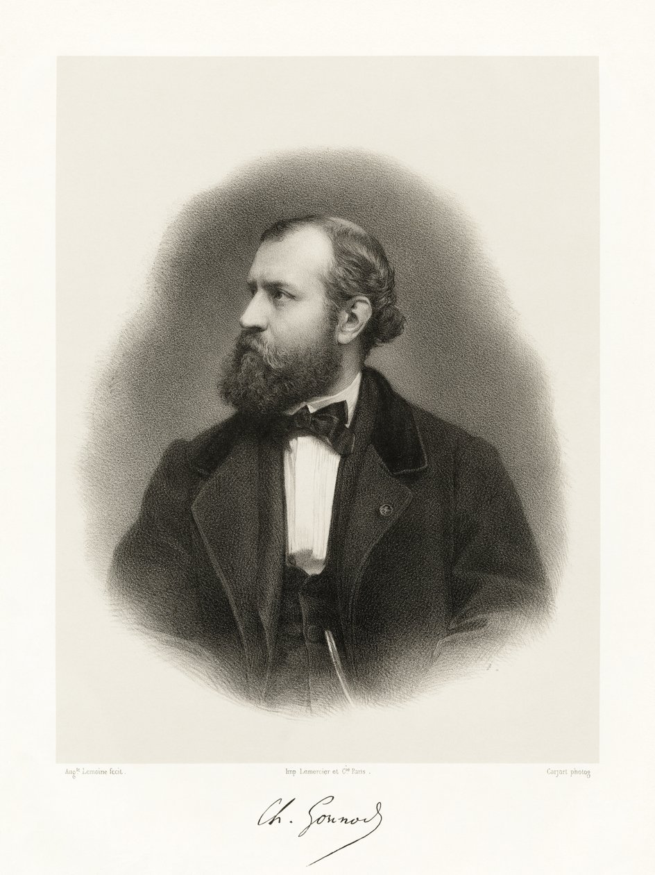 Charles Gounod, 1865-66 da Auguste Charles Lemoine