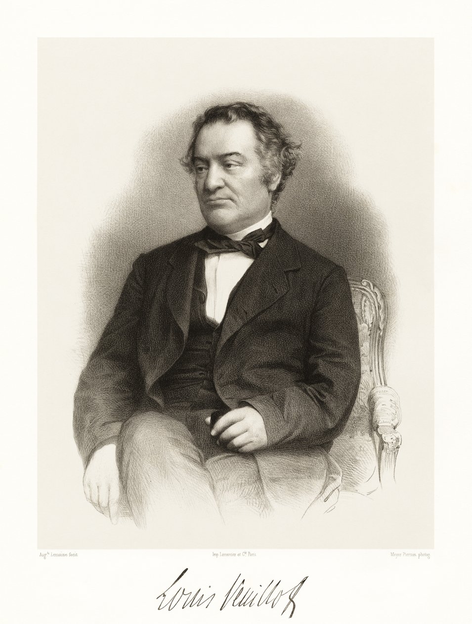 Louis Veuillot, 1865-66 da Auguste Charles Lemoine