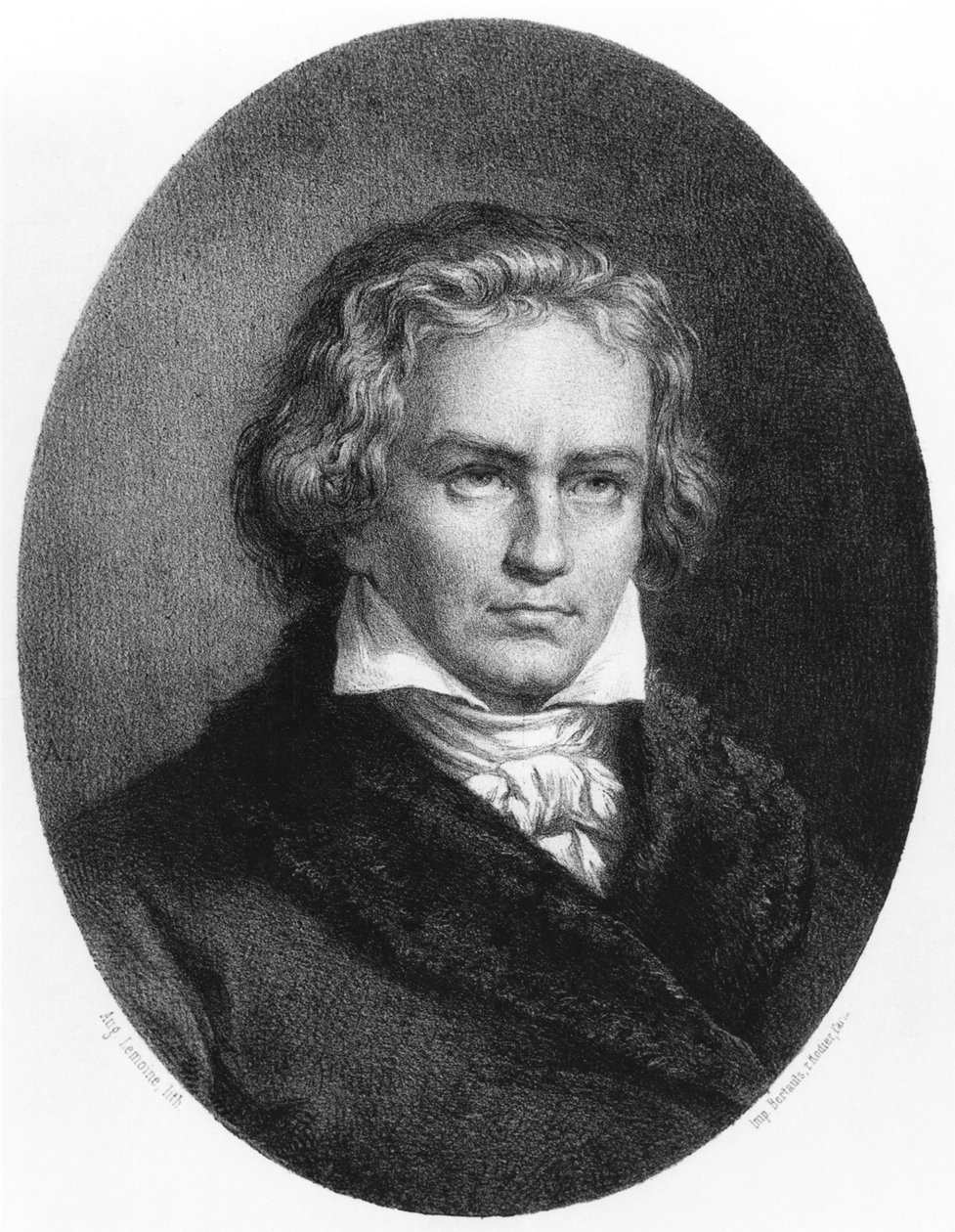 Ludwig van Beethoven (1770-1827) da Auguste Charles Lemoine