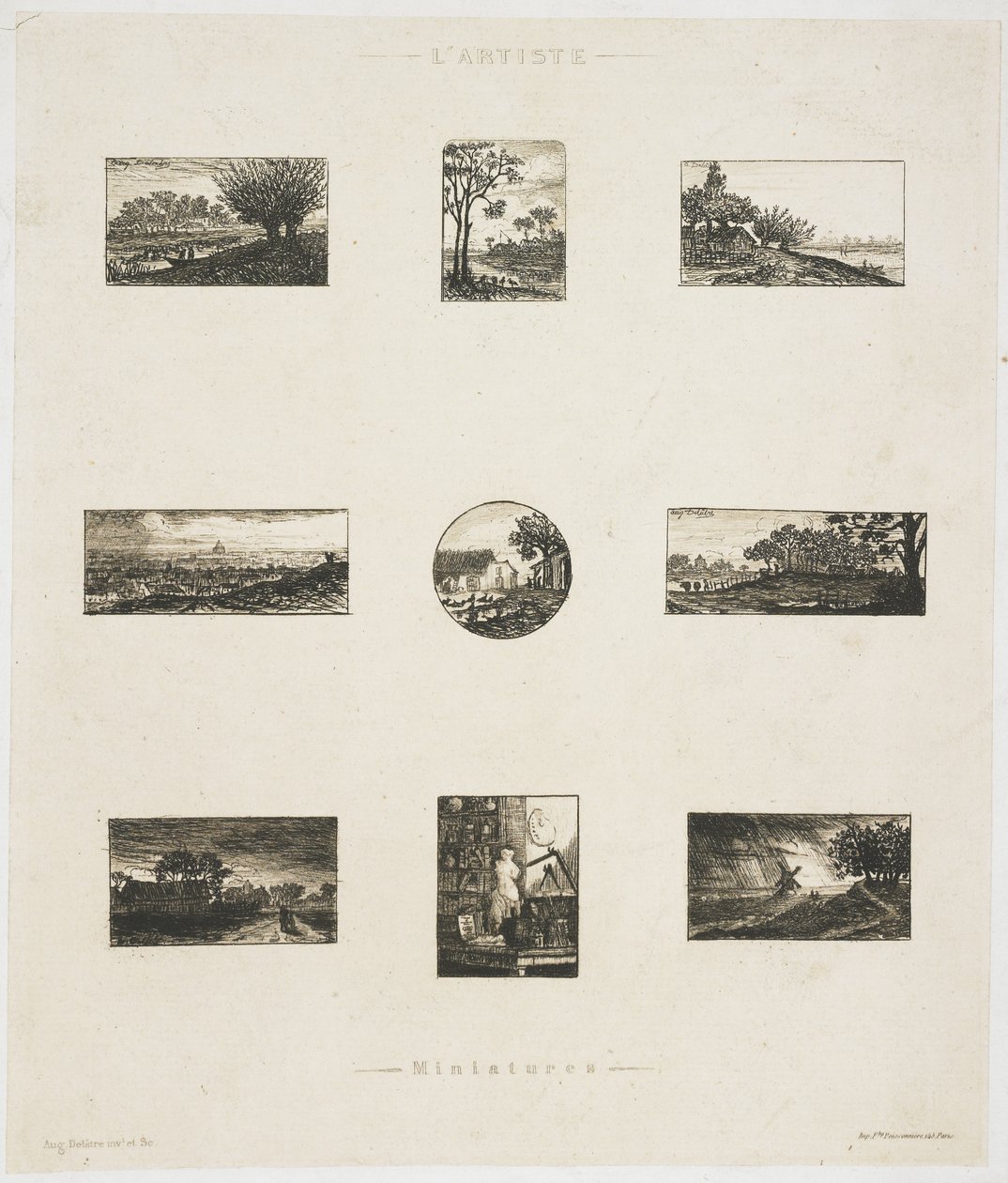 Miniature da Auguste Delâtre