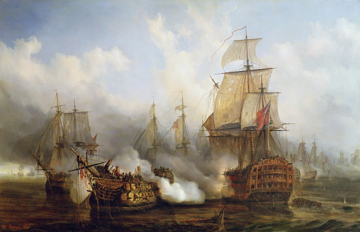 Il Redoutable a Trafalgar, 21 ottobre 1805 da Auguste Etienne Francois Mayer