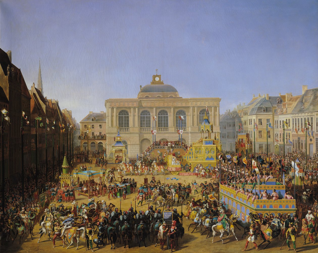 La Kermesse a Saint-Omer da Auguste Jacques Regnier