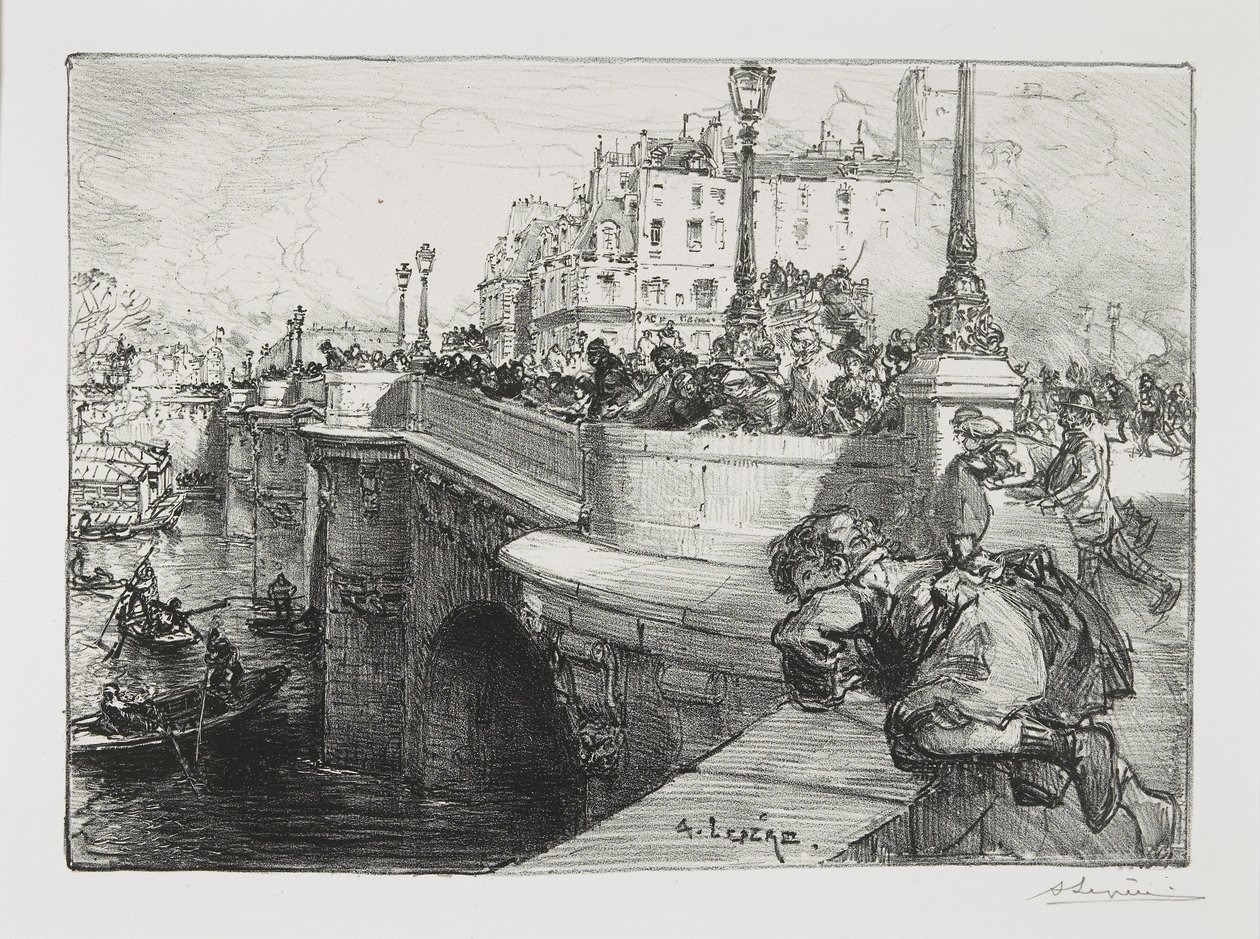 Qualcuno è annegato!, c. 1895 da Auguste Louis Lepère